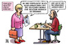 Cartoon: Frauenquote Version2 (small) by Harm Bengen tagged frauenquote,karikaturen,deutscher,michel,michaela,zeichnen,dax,konzerne,gleichberechtigung,feminismus,harm,bengen,cartoon,karikatur