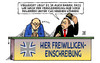 Cartoon: Freiwilligeneinschreibung (small) by Harm Bengen tagged freiwillige,einschreibung,bundeswehr,berufssoldaten,zeitsoldaten,verpflichtung,verkleinerung,bundeswehrreform,demaiziere,maiziere,verteidigungsminister,guttenberg