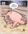 Cartoon: Fressen unter aller Sau (small) by Harm Bengen tagged fressen,essen,kinder,schwein,sau,