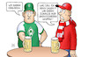 Cartoon: Fussball-Drama (small) by Harm Bengen tagged fussball,drama,stammtisch,bier,werder,bremen,bundesliga,verloren,unentschieden,fcb,bayern,münchen,trauer,harm,bengen,cartoon,karikatur