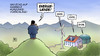 Cartoon: Gabriel-Echo (small) by Harm Bengen tagged echo,gabriel,sigmar,wirtschaftsminister,spd,kuerzungsvorschlaege,energie,energiewende,ende,berge,windkraft,windenergie,biogas,solarenergie,harm,bengen,cartoon,karikatur