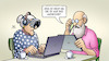 Cartoon: Gamescom rein digital (small) by Harm Bengen tagged oma,susemil,opa,gamescom,computer,laptop,tablett,vr,brille,internet,anruf,handy,telefon,harm,bengen,cartoon,karikatur