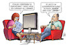 Cartoon: Gleich-Berechtigung (small) by Harm Bengen tagged frauen,verdienst,lohn,gender,pay,gap,gleichberechtigung,sofort,mann,tv,harm,bengen,cartoon,karikatur