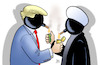 Cartoon: Golf-Feuer (small) by Harm Bengen tagged trump,ruhani,golf,gulf,hormus,tanker,oil,öl,usa,iran,bombe,sanktionen,rauchen,smoke,feuer,fire,krieg,war,harm,bengen,cartoon,karikatur