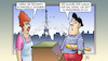 Cartoon: Gott in Frankreich (small) by Harm Bengen tagged papst,marseille,gott,frankreich,essen,bäckerei,paris,harm,bengen,cartoon,karikatur