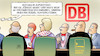 Cartoon: Grube-Rücktritt (small) by Harm Bengen tagged grube,rücktritt,kündigung,vertrag,bahn,aufsichtsrat,vorstandstisch,ice,buckel,runterrutschen,harm,bengen,cartoon,karikatur