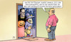 Cartoon: Halloween 2021 (small) by Harm Bengen tagged halloween,2021,corona,g20,klimagipfel,horror,apokalyptische,reitern,harm,bengen,cartoon,karikatur