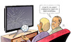 Cartoon: Handballfieber (small) by Harm Bengen tagged handballfieber,europameisterschaft,em,sport,tv,kaputt,sprünge,harm,bengen,cartoon,karikatur