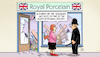 Cartoon: Harry-Porzellan (small) by Harm Bengen tagged polizist,gb,uk,sergeant,bobby,porzellanladen,kaputt,royals,harry,meghan,harm,bengen,cartoon,karikatur