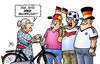 Cartoon: Helmpflicht (small) by Harm Bengen tagged helmpflicht,fahrrad,rad,fahrradhelm,bgh,bundesgerichtshof,fans,hut,deutschland,fussball,wm,weltmeisterschaft,harm,bengen,cartoon,karikatur