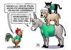 Cartoon: Hochrisikospiel (small) by Harm Bengen tagged bremen,polizei,polizeikosten,hochrisikospiele,hochrisikospiel,dfl,bundesliga,tabelle,fussball,abstieg,werder,bremer,stadtmusikanten,hahn,esel,hund,katze,harm,bengen,cartoon,karikatur