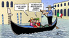 Cartoon: Hochwasser-Gondel (small) by Harm Bengen tagged venedig,gondel,hochwasser,überschwemmung,wasser,regen,überflutung,harm,bengen,cartoon,karikatur
