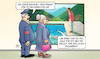 Cartoon: Hockney (small) by Harm Bengen tagged maler,kunst,versteigerung,david,hockney,90,millionen,dollar,geld,bild,ursula,von,der,leyen,susemil,harm,bengen,cartoon,karikatur