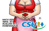 Cartoon: Hosenanzug (small) by Harm Bengen tagged hosenanzug,dirndl,csu,cdu,merkel,seehofer,landtagswahl,bayern,bundestag,wahlkampf,wahl,bundestagswahl,harm,bengen,cartoon,karikatur