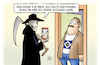 Cartoon: HSV-Tod (small) by Harm Bengen tagged panik,tod,tot,todt,bruchhagen,hsv,fahne,fans,abstieg,bundesliga,harm,bengen,cartoon,karikatur