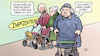 Cartoon: Impf-Priorisierung (small) by Harm Bengen tagged alter,damen,rollator,corona,impfung,impfzentrum,priorisierung,geschwindigkeit,schnelligkeit,harm,bengen,cartoon,karikatur