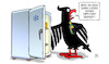 Cartoon: Impfstoff-Einkauf (small) by Harm Bengen tagged jens,spahn,gesundheitsminister,einkauf,kühlschrank,adler,bundesadler,impfstoff,impfung,corona,harm,bengen,cartoon,karikatur