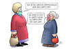 Cartoon: Impfstoff-Hoffnung (small) by Harm Bengen tagged hoffnungen,impfstoff,hoffnung,corona,krise,aldi,susemil,jutta,maske,harm,bengen,cartoon,karikatur