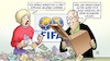 Cartoon: Infantino-Wahl (small) by Harm Bengen tagged infantino,wahl,fifa,urne,wahlurne,geld,korruption,bestechung,fussball,applaus,harm,bengen,cartoon,karikatur