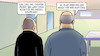 Cartoon: Kassenbon und Quittung (small) by Harm Bengen tagged theater,peter,altmaier,kassenbonpflicht,olaf,scholz,angst,quittung,harm,bengen,cartoon,karikatur