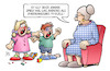 Cartoon: Kinder-TV-Duell (small) by Harm Bengen tagged susemil,enkel,kinder,streit,tv,duell,trump,biden,usa,wahl,fernsehen,harm,bengen,cartoon,karikatur