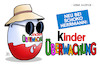 Cartoon: Kinderüberwachung (small) by Harm Bengen tagged schoko,herrmann,bayern,innenminister,demaiziere,de,maiziere,überraschungsei,überwachung,kinder,harm,bengen,cartoon,karikatur