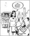 Cartoon: kiosk (small) by Harm Bengen tagged kiosk indianer häuptling