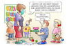 Cartoon: Kita-Desinfektion (small) by Harm Bengen tagged wasserpistole,kita,wiedereröffnung,justin,leonard,kindergarten,nass,desinfektionsmittel,corona,coronavirus,ansteckung,pandemie,epidemie,krankheit,schaden,harm,bengen,cartoon,karikatur