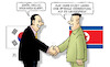 Cartoon: Korea-Dialog (small) by Harm Bengen tagged korea,dialog,nordkorea,südkorea,gespräche,olymische,winterspiele,eiszeit,harm,bengen,cartoon,karikatur