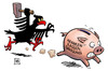 Cartoon: Krankenkassenüberschuß (small) by Harm Bengen tagged krankenkassenüberschuß,krankenkassen,überschuss,staat,sparschwein,zugriff,hammer,praxisgebühr,arzt,gesundheitswesen,gesundheitsminister,finanzminister,pflegeversicherung,rücklagen