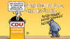 Cartoon: Krönungsmesse (small) by Harm Bengen tagged krönungsmesse,cdu,parteitag,hannover,chancen,frauen,schwule,frauenquote,steuergleichheit,streit,merkel,kanzlerin,harm,bengen,cartoon,karikatur