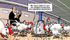 Cartoon: Küken-Tötung (small) by Harm Bengen tagged küken,hühner,hähnchen,mast,zucht,tierschutz,töten,tötung,schlüpfen,lebensmittel,harm,bengen,cartoon,karikatur