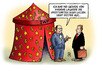 Cartoon: Lagarde-Prognose (small) by Harm Bengen tagged iwf,madame,lagarde,zelt,wahrsagerin,zukunft,aussichten,prognose,warnung,negativ,kredit,kreditkarten