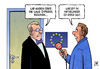 Cartoon: Lage Zyperns (small) by Harm Bengen tagged lage,zypern,kredite,schulden,bankenrettung,hilfspaket,eu,gipfel,bruessel,mittelmeer,interview,harm,bengen,cartoon,karikatur