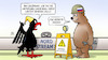 Cartoon: Lieferung unter Null (small) by Harm Bengen tagged lieferung,null,noch,arbeiten,nordstream1,wartung,warten,adler,bär,pipeline,energiesicherheit,krieg,ukraine,russland,harm,bengen,cartoon,karikatur