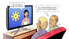 Cartoon: Lindenstrassen-Ende (small) by Harm Bengen tagged opferzahlen,lindenstrasse,tv,serie,einstellung,corona,coronavirus,ansteckung,pandemie,epidemie,krankheit,schaden,harm,bengen,cartoon,karikatur