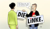 Cartoon: Linker Rosenkrieg (small) by Harm Bengen tagged rosenkrieg,die,linke,bsw,bundestagsfraktion,auflösung,schirdewan,wagenknecht,riss,scheidung,trennung,spaltung,partei,harm,bengen,cartoon,karikatur