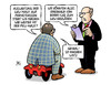 Cartoon: LKW-Maut-Ausweitung (small) by Harm Bengen tagged ausweitung,lkw,maut,fernstrassen,dobrindt,verkehrsminister,pkw,bobbycar,harm,bengen,cartoon,karikatur