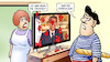 Cartoon: Macron im TV (small) by Harm Bengen tagged tomaten,tv,macron,rentenreform,frankreich,harm,bengen,cartoon,karikatur