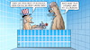 Cartoon: Manöver Sea Breeze (small) by Harm Bengen tagged manöver,sea,breeze,schwarzes,meer,wanne,baden,zwei,wochen,usa,russland,nato,ukraine,bär,uncle,sam,loriot,harm,bengen,cartoon,karikatur