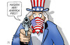 Cartoon: Masken first (small) by Harm Bengen tagged masken,atemschutz,america,first,revolver,pistole,uncle,sam,trump,corona,coronavirus,ansteckung,pandemie,epidemie,krankheit,schaden,harm,bengen,cartoon,karikatur