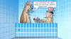 Cartoon: Meerenge (small) by Harm Bengen tagged meerenge,kertsch,knie,badewanne,loriot,baer,uncle,sam,usa,seekonflikt,russland,ukraine,schiffe,krim,harm,bengen,cartoon,karikatur