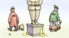 Cartoon: Merkel-Denkmal (small) by Harm Bengen tagged denkmal,hund,pisse,anpinkeln,merkel,flüchtlinge,flucht,asyl,cdu,csu,kritiker,harm,bengen,cartoon,karikatur