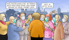 Cartoon: Merkel unterstützt Laschet (small) by Harm Bengen tagged bundestagswahl,cdu,laschet,bundeskanzlerin,merkel,stralsund,interview,reporter,masken,wahlkampftermine,muss,ja,harm,bengen,cartoon,karikatur