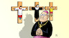 Cartoon: Missbrauchskonferenz (small) by Harm Bengen tagged missbrauchskonferenz,protection,minors,vatikan,vatican,papst,pope,messdiener,nonne,kind,kruzifix,priester,teufel,schatten,harm,bengen,cartoon,karikatur