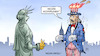 Cartoon: Mission accomplished (small) by Harm Bengen tagged mission,accomplished,erfüllt,uncle,sam,liberty,freiheitsstatue,afghanistan,rettungsmission,usa,soldaten,abzug,taliban,harm,bengen,cartoon,karikatur