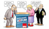 Cartoon: Mitgliedervotum-Ende (small) by Harm Bengen tagged mitgliedervotum,mitgliederentscheid,ende,spd,wahlurne,groko,nogroko,beruhigungsmittel,panik,harm,bengen,cartoon,karikatur