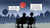 Cartoon: Mondfinsternis (small) by Harm Bengen tagged totale,mondfinsternis,beeindruckend,mars,flop,nacht,himmel,astronomie,kühler,hitze,sommer,harm,bengen,cartoon,karikatur