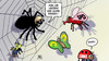 Cartoon: Muttispinne (small) by Harm Bengen tagged spinne,netz,fliege,schmetterling,koalition,merkel,bundeskanzlerin,spd,grüne,cdu,csu,linke,fdp,bundestag,2013,wahl,bundestagswahl,ergebnis,harm,bengen,cartoon,karikatur