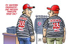 Cartoon: Neue Bayern-Trikots (small) by Harm Bengen tagged fan,fanshop,shop,merchandising,haftstrafe,trikot,trikots,uli,hoeness,hoeneß,knast,gefaengnis,landgericht,muenchen,anwalt,verteidiger,richter,prozess,fussball,fc,bayern,steuern,steuerhinterziehung,schweiz,betrug,gericht,harm,bengen,cartoon,karikatur